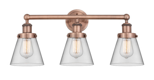 Edison Three Light Bath Vanity in Antique Copper (405|6163WACG62)