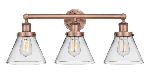 Edison Three Light Bath Vanity in Antique Copper (405|6163WACG42)