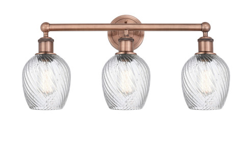 Edison Three Light Bath Vanity in Antique Copper (405|6163WACG292)