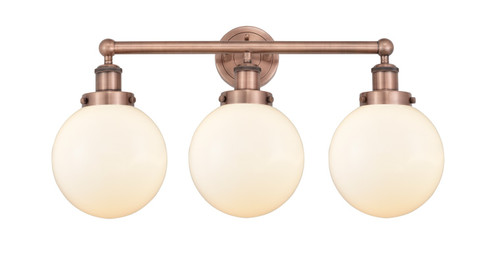 Edison Three Light Bath Vanity in Antique Copper (405|6163WACG2018)