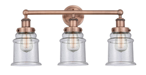 Edison Three Light Bath Vanity in Antique Copper (405|6163WACG184)