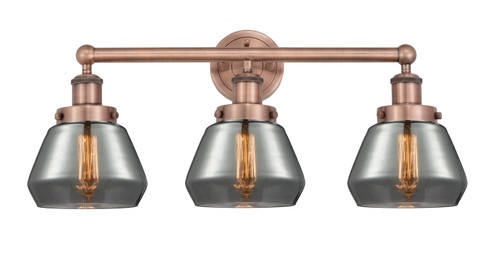Edison Three Light Bath Vanity in Antique Copper (405|6163WACG173)
