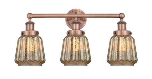 Edison Three Light Bath Vanity in Antique Copper (405|6163WACG146)