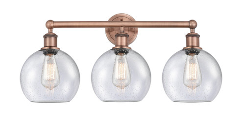 Edison Three Light Bath Vanity in Antique Copper (405|6163WACG1248)