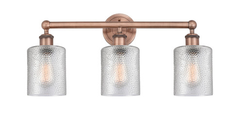 Edison Three Light Bath Vanity in Antique Copper (405|6163WACG112)