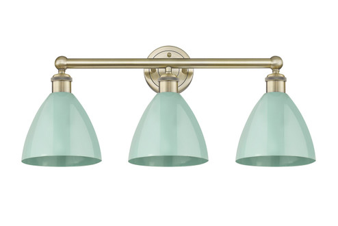 Edison Three Light Bath Vanity in Antique Brass (405|6163WABMBD75SF)
