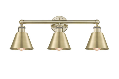 Edison Three Light Bath Vanity in Antique Brass (405|6163WABM8AB)