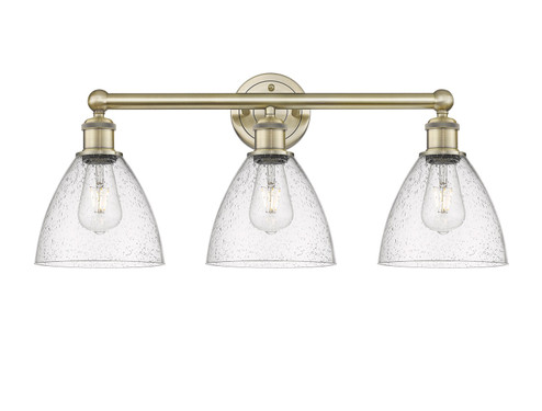 Edison Three Light Bath Vanity in Antique Brass (405|6163WABGBD754)