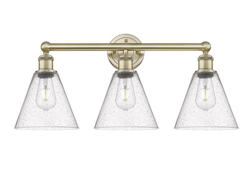 Edison Three Light Bath Vanity in Antique Brass (405|6163WABGBC84)