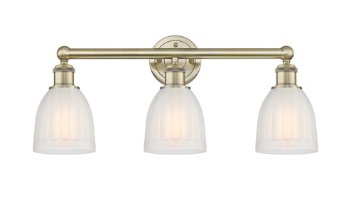 Edison Three Light Bath Vanity in Antique Brass (405|6163WABG441)