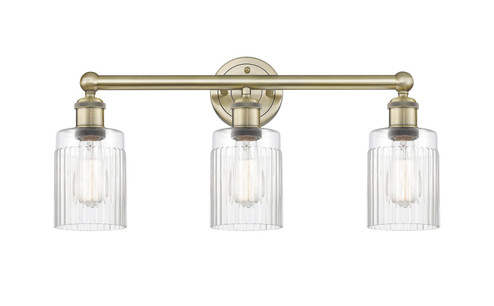 Edison Three Light Bath Vanity in Antique Brass (405|6163WABG342)