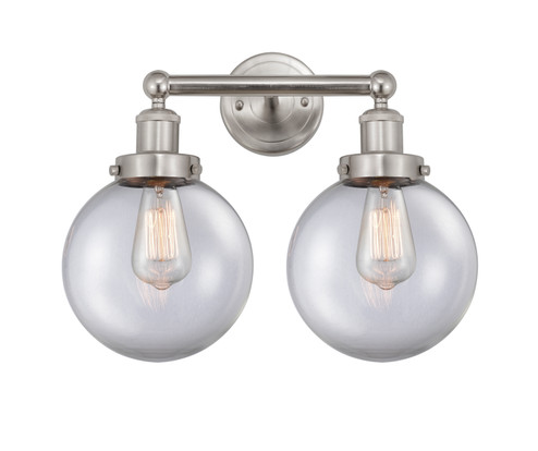 Edison Two Light Bath Vanity in Brushed Satin Nickel (405|6162WSNG2028)