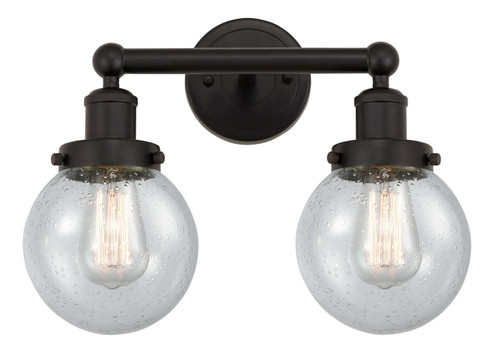 Edison Two Light Bath Vanity in Brushed Satin Nickel (405|6162WSNG2026)