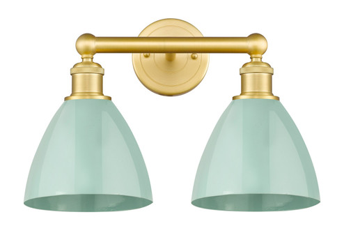 Edison Two Light Bath Vanity in Satin Gold (405|6162WSGMBD75SF)