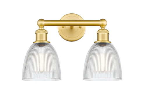 Edison Two Light Bath Vanity in Satin Gold (405|6162WSGG382)