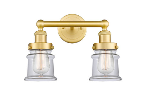 Edison Two Light Bath Vanity in Satin Gold (405|6162WSGG182S)
