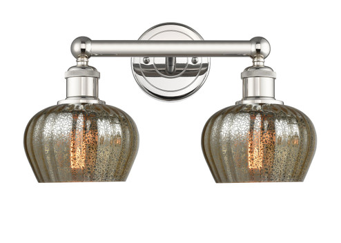 Edison Two Light Bath Vanity in Polished Nickel (405|6162WPNG96)
