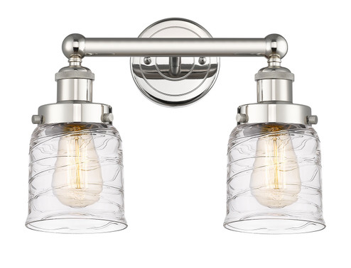 Edison Two Light Bath Vanity in Polished Nickel (405|6162WPNG513)