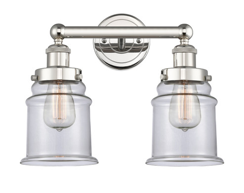 Edison Two Light Bath Vanity in Polished Nickel (405|6162WPNG182)