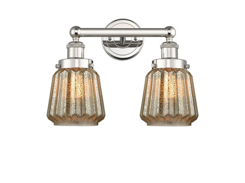 Edison Two Light Bath Vanity in Polished Nickel (405|6162WPNG146)