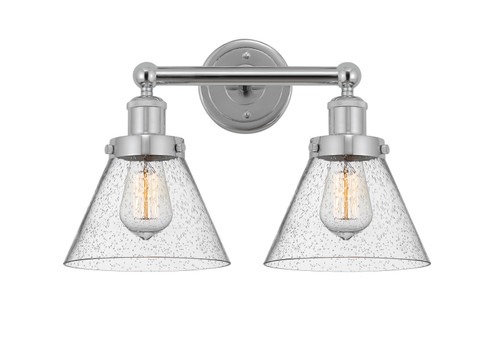 Edison Two Light Bath Vanity in Polished Chrome (405|6162WPCG44)