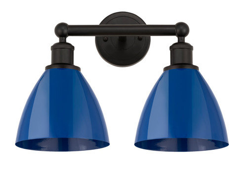 Edison Two Light Bath Vanity in Oil Rubbed Bronze (405|6162WOBMBD75BL)