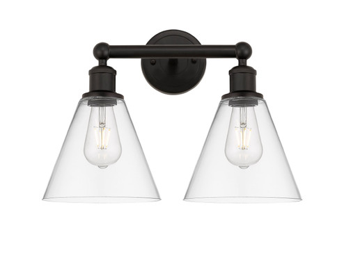 Edison Two Light Bath Vanity in Oil Rubbed Bronze (405|6162WOBGBC82)