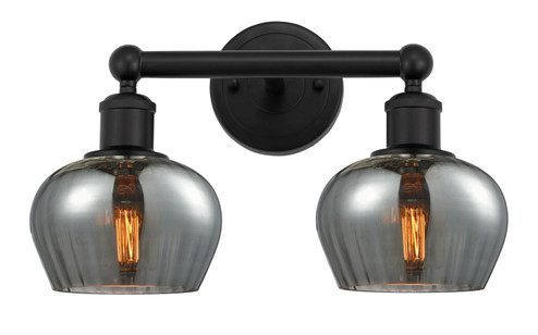 Edison Two Light Bath Vanity in Matte Black (405|6162WBKG93)