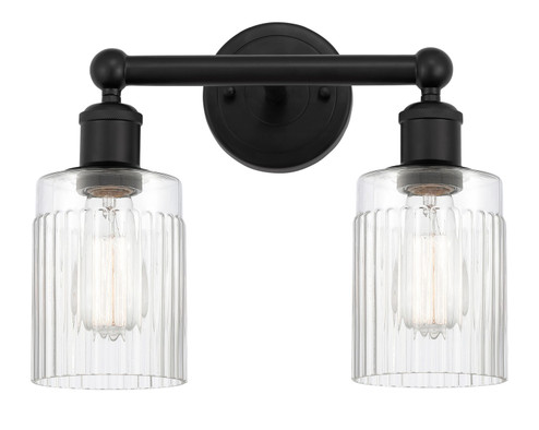 Edison Two Light Bath Vanity in Matte Black (405|6162WBKG342)