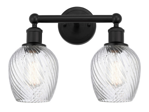 Edison Two Light Bath Vanity in Matte Black (405|6162WBKG292)