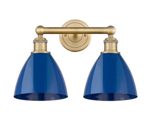 Edison Two Light Bath Vanity in Brushed Brass (405|6162WBBMBD75BL)