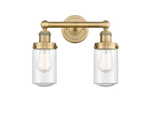 Edison Two Light Bath Vanity in Brushed Brass (405|6162WBBG314)