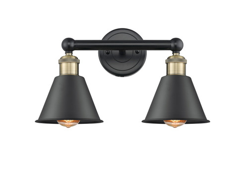 Edison Two Light Bath Vanity in Black Antique Brass (405|6162WBABM8BK)