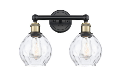 Edison Two Light Bath Vanity in Black Antique Brass (405|6162WBABG362)