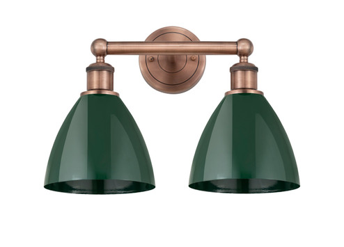 Edison Two Light Bath Vanity in Antique Copper (405|6162WACMBD75GR)