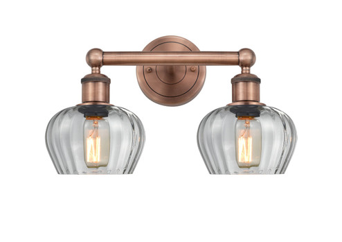 Edison Two Light Bath Vanity in Antique Copper (405|6162WACG92)