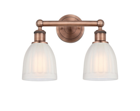 Edison Two Light Bath Vanity in Antique Copper (405|6162WACG441)