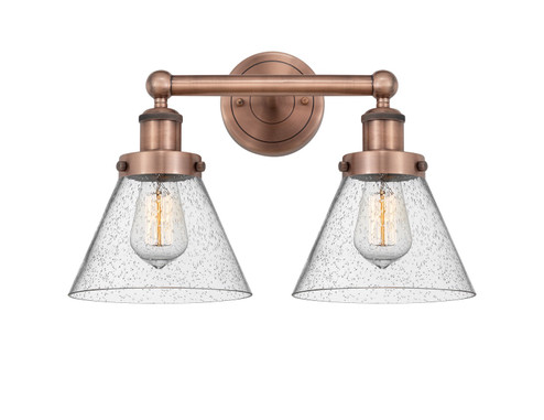 Edison Two Light Bath Vanity in Antique Copper (405|6162WACG44)