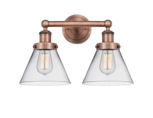 Edison Two Light Bath Vanity in Antique Copper (405|6162WACG42)