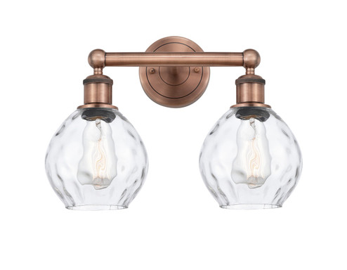 Edison Two Light Bath Vanity in Antique Copper (405|6162WACG362)