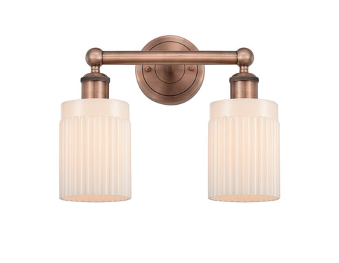 Edison Two Light Bath Vanity in Antique Copper (405|6162WACG341)