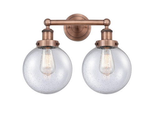Edison Two Light Bath Vanity in Antique Copper (405|6162WACG2048)