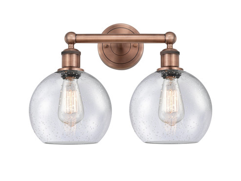 Edison Two Light Bath Vanity in Antique Copper (405|6162WACG1248)
