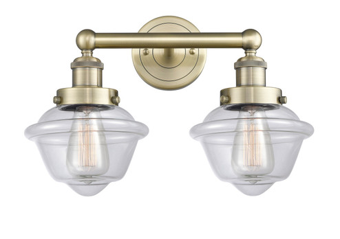 Edison Two Light Bath Vanity in Antique Brass (405|6162WABG532)
