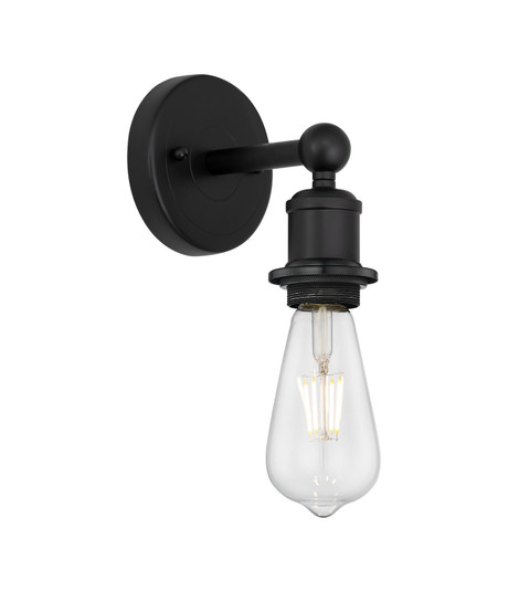 Downtown Urban One Light Wall Sconce in Matte Black (405|6161WBK)