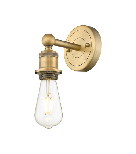 Downtown Urban One Light Wall Sconce in Brushed Brass (405|6161WBB)