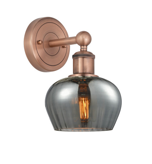 Edison One Light Wall Sconce in Antique Copper (405|6161WACG93)