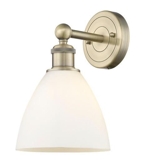 Edison One Light Wall Sconce in Antique Brass (405|6161WABGBD751)