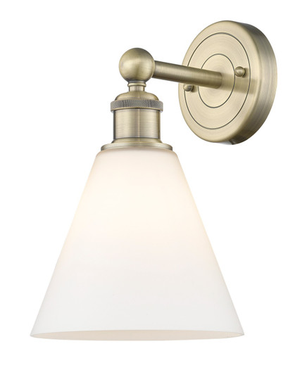 Downtown Urban One Light Wall Sconce in Antique Brass (405|6161WABGBC81)