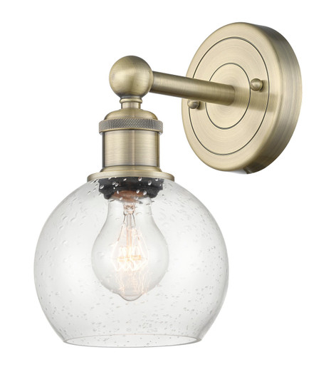 Edison One Light Wall Sconce in Antique Brass (405|6161WABG1246)